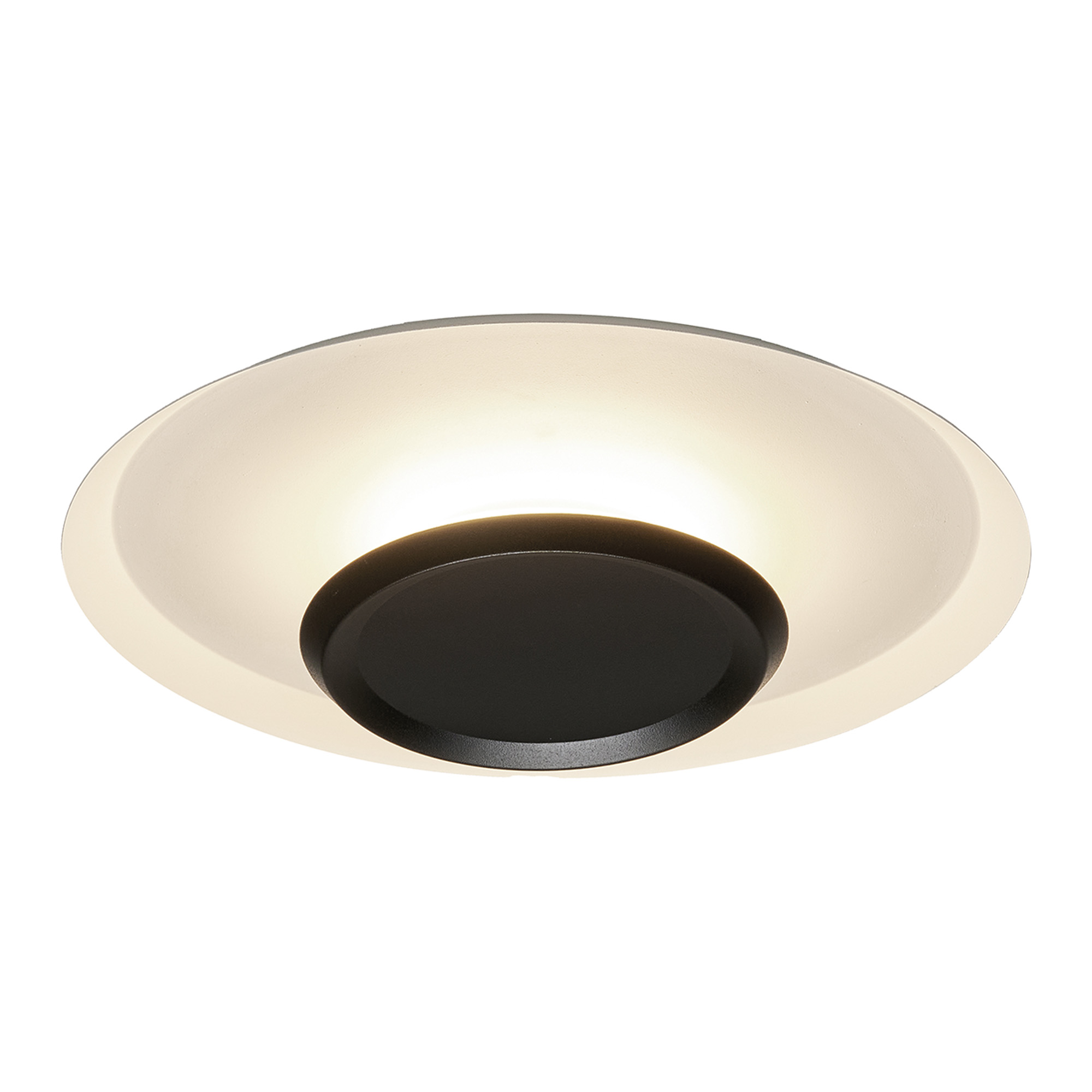 M9002  Tina 56cm Ceiling Light 24W LED 3000K White/Black